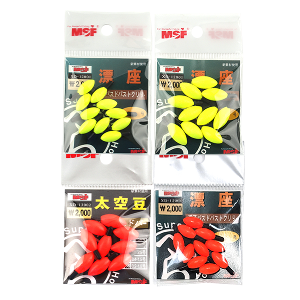 MSF/ 형광 주간케미 타원형 계란형(빨강,노랑)-원피싱