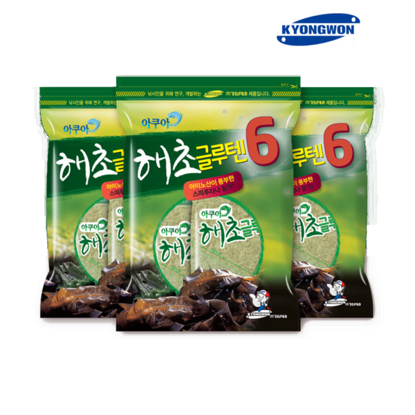 경원 아쿠아 해초글루텐6 어분 집어제 글루텐 붕어 떡밥-원피싱